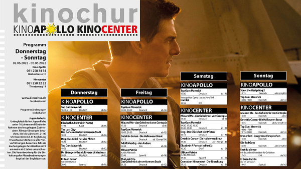 Kinoprogramm - Aktuelles - KinoChur, Kinocenter und Kino Apollo